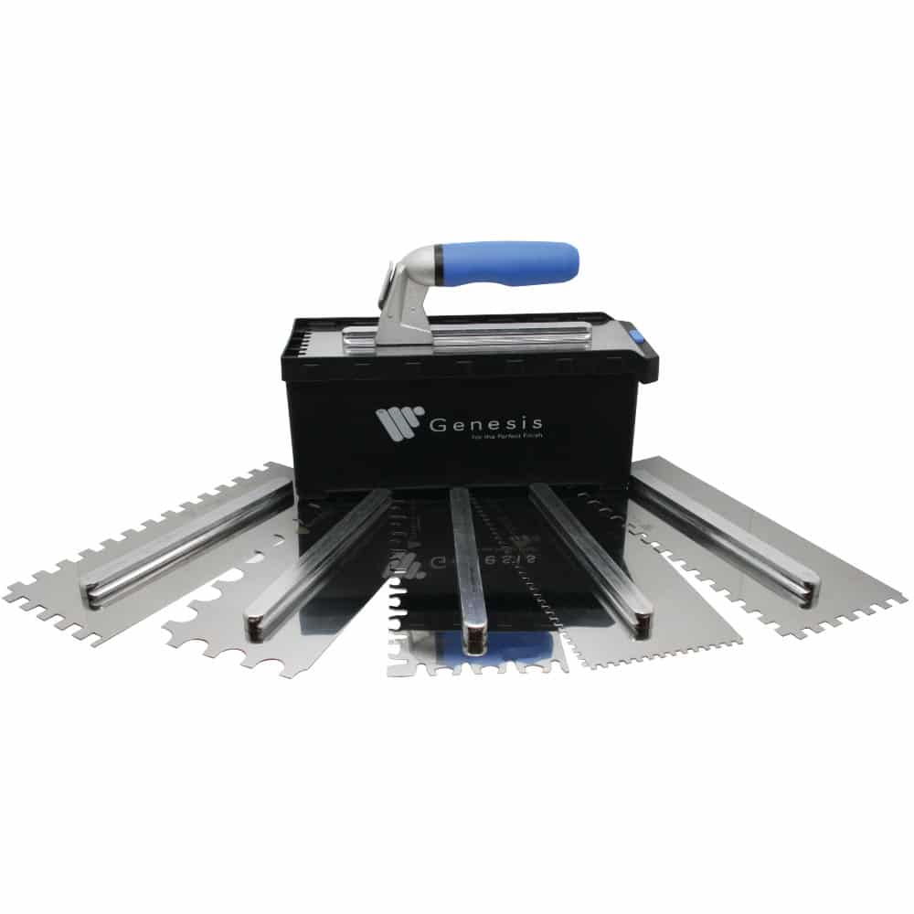 Quick Switch Ceramic Trowel set with 6 blades Tile & Stone Gallery