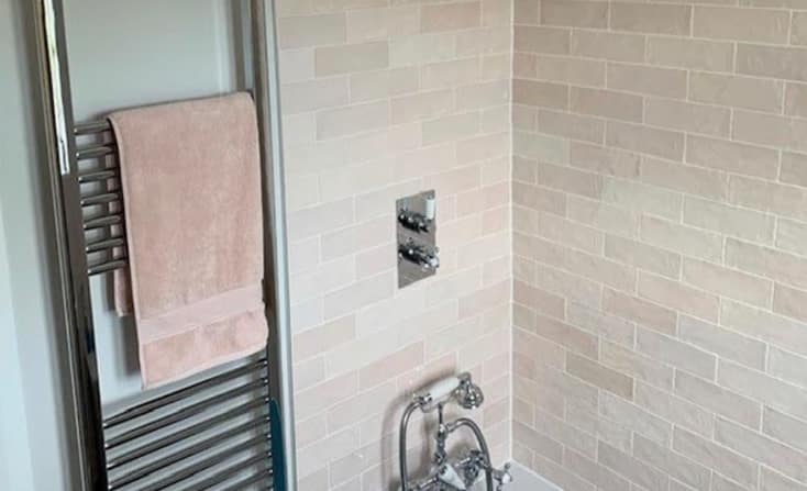 A collage of various tile and stone projects completed in 2021
