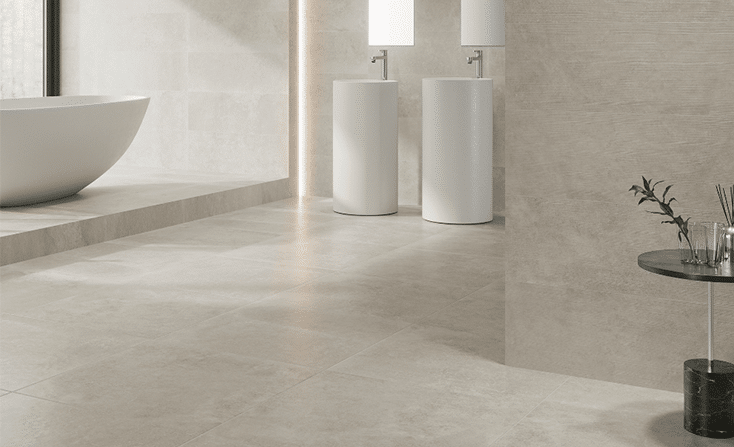 Bromley tile pattern in shades of blue and gray, perfect for adding a modern touch to your space